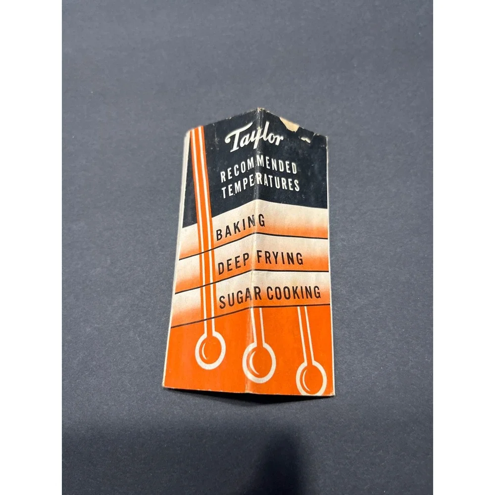 Vintage Taylor Candy and Jelly Thermometer No 5908 Stainless Steel USA Teal Box